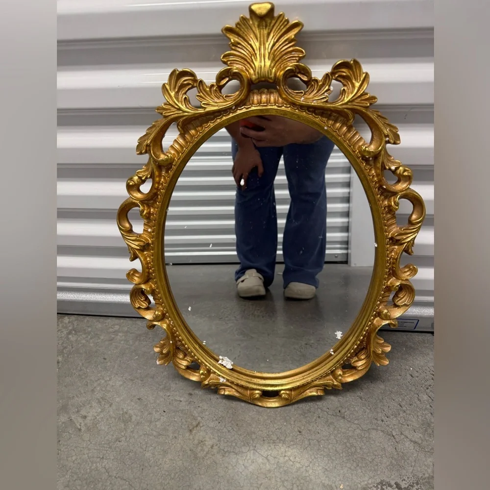 Elegant Gold Ornate Wall Mirror